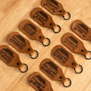 Evo 1-10 Leather Key Chain