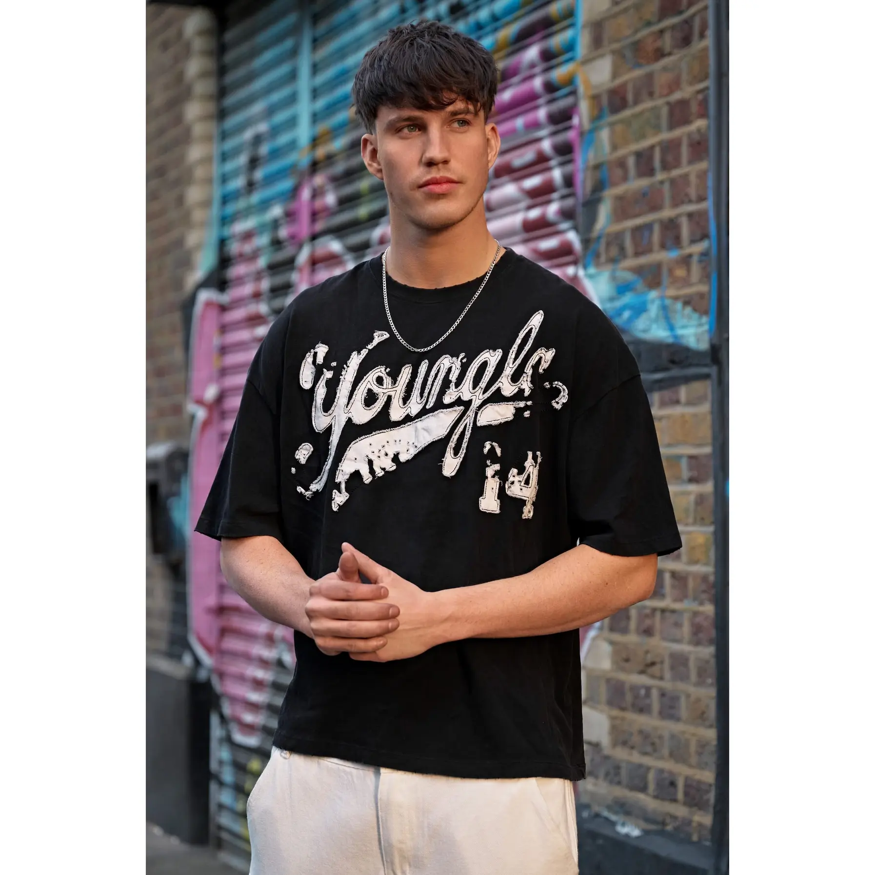 4182 - Distressed Script Tees