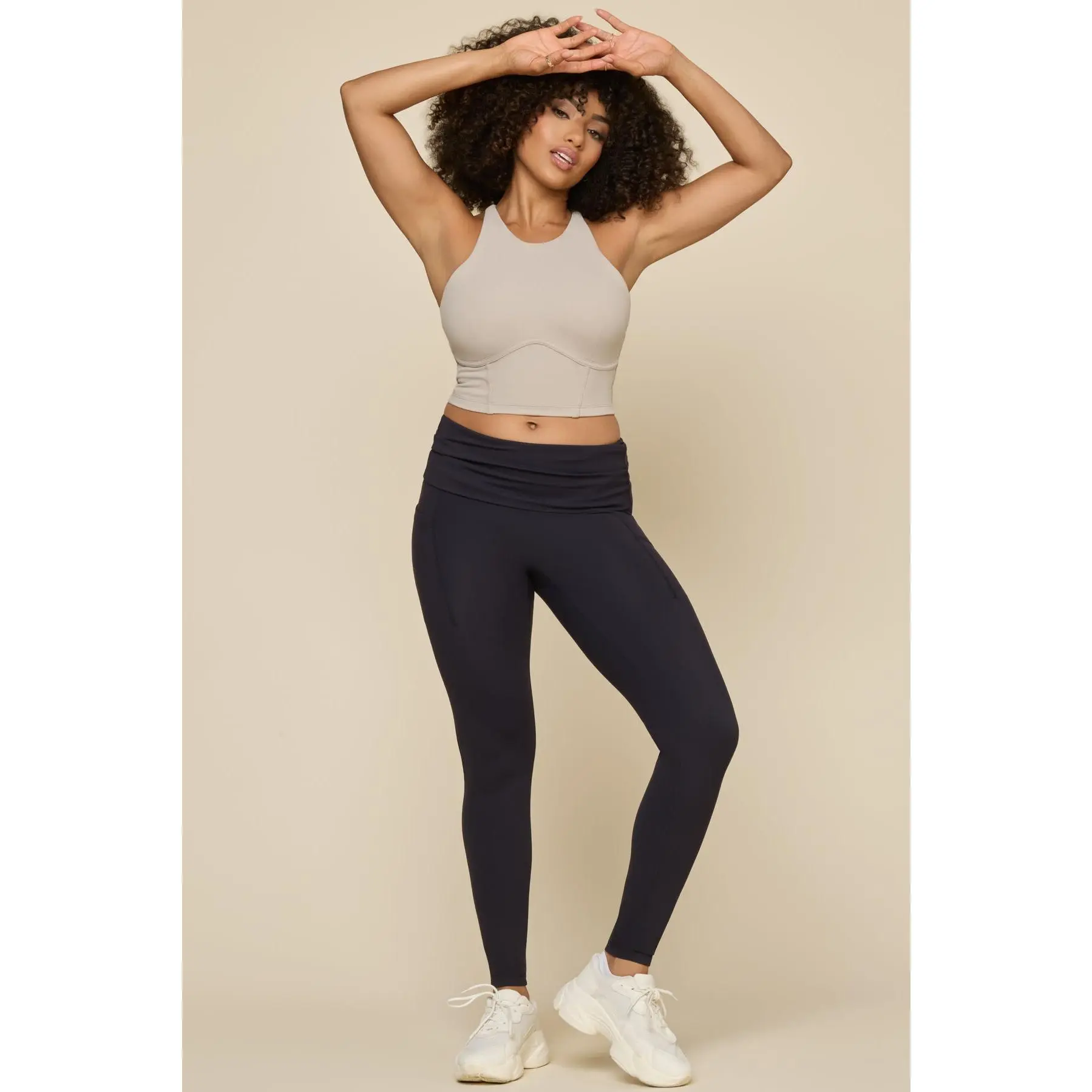 Foldover Legging - Cool Black Foldover Legging - Cool Black