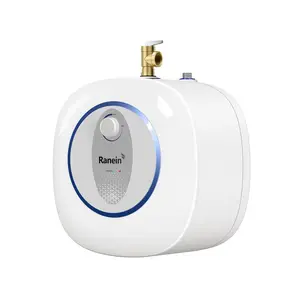 Ranein Electric Mini Tank Water Heater, 2.5 Gallons Point of Use Hot Water Heaters 120V 1440W, Under Sink, Wall or Floor Mounted, Ideal for Kitchen, Bathroom and RV Durable Household Appliances