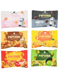 Chef Poppin Melody Box A - Brown Sugar Boba Milk Tea, Matcha, Mango, Chili & Spice, Oatmilk & Chocolate, Oatmilk & Strawberry Popcorns