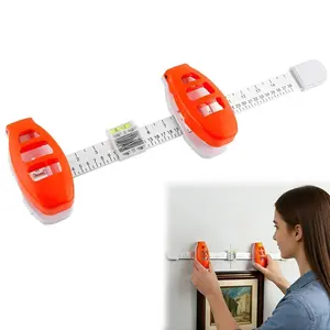 （Father's Day Gifts）Picture Level Ruler Tool with Built-In Level for Hanging Frames Artwork Easy Wall Mount Guide Precision Alignment Device for Home Decor Installation summerwins