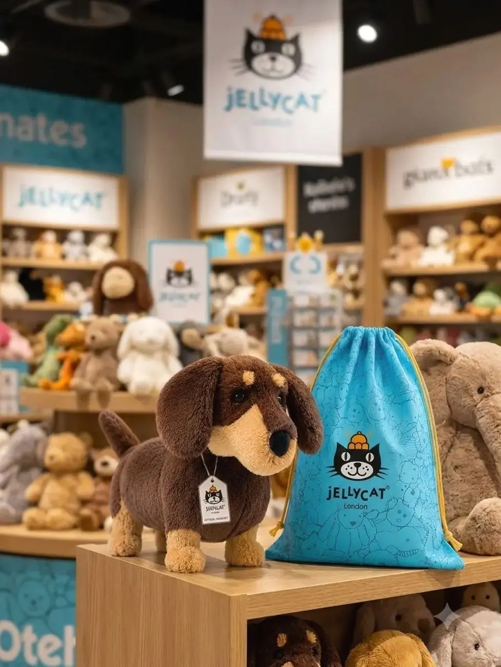 Official Jellycat Otto Sausage Dog Plush | US Stock | Free Jellycat Gift Bag Included | Authentic Soft Toy