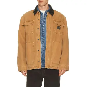 Guess Originals Filled Shirt Jacket in Safari Tan Unisex