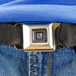 GM Seatbelt Belt - Vintage Design, Adjustable Fit, Lightweight Construction, Ideal for Everyday Use
