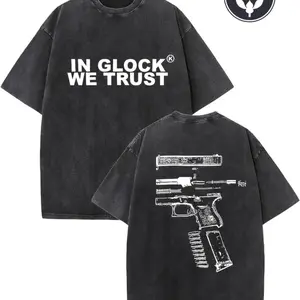 Men's Retro Street T-shirt Basic T-shirt Loose Hip-hop Unisex Top Acid Wash T-shirt - Menswear, Underwear Streetwear Tshirt Casual Cotton