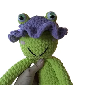 Crochet Pattern LolliFrog, Happy Frog, Green Color, Simple Design, Easy-to-Use, Perfect for Beginners, Ideal for Crafting
