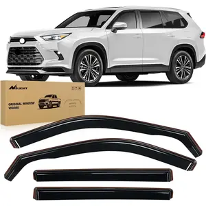Nilight in Channel Window Deflectors for Toyota Highlander 2020 2021 2022 2023 2024 2025 Vent Window Visors, Rain Guards-4PCS Car Cover Vehicle dealsforyoudays Auto Accessories, Acrylic, Weatherproof #SummerVibes