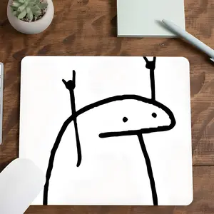 Fun Doodle Square Gaming Mouse Pad, Non Slip Mousepad, Minimalist and Abstract Art, Non-Slip Rubber Edges, Washable Small Size for Laptops & Desktops, Unique Gift for Boys, Girls & Kids