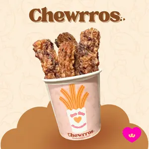 OWA OWA Chewrros - Crunchy Churro-Inspired Chew Sticks for Dogs & Cats with Real Chicken Breast and Hearts for Oral Hygiene Support