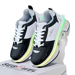 SEBOWEL Roller Skates Multi-function Roller Skates Adult 2-in-1 Transformer Roller Skates Men's and Women's Roller Skates Sports shoes Valentine's Day Gift Christmas Gift shoes withwheels Love at First Find Rollerblades