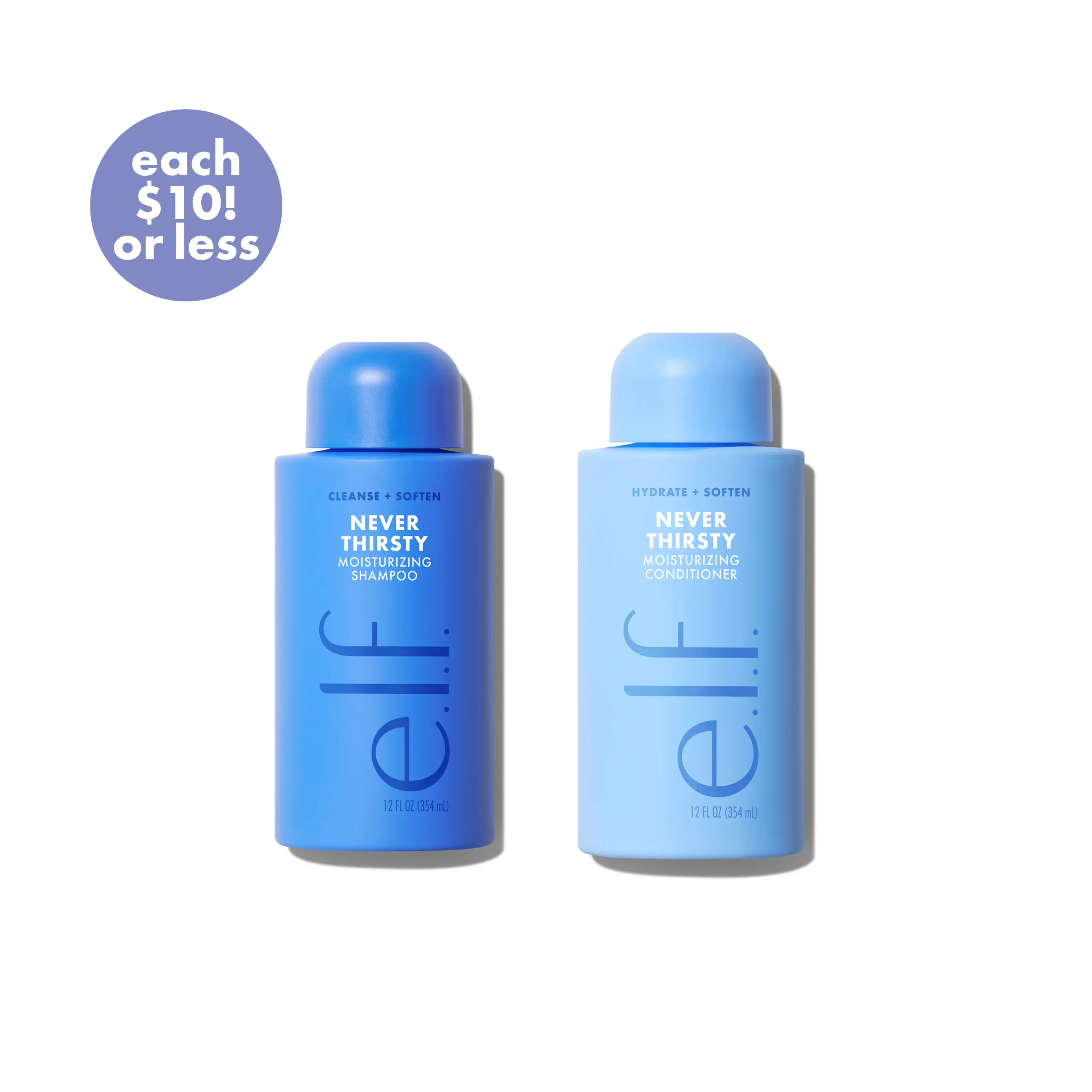 Never Thirsty Shampoo & Conditioner: Moisturize + Strengthen in One Set
