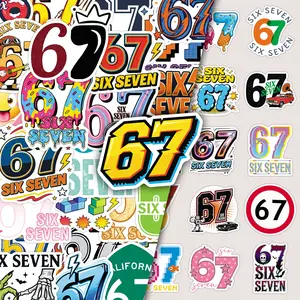 50pcs Cartoon Fun Number Stickers, Sticker Sheets, Creative Diary Calendar Tablet Stickers, Decorative Adhesive Labels for Kids & Adults