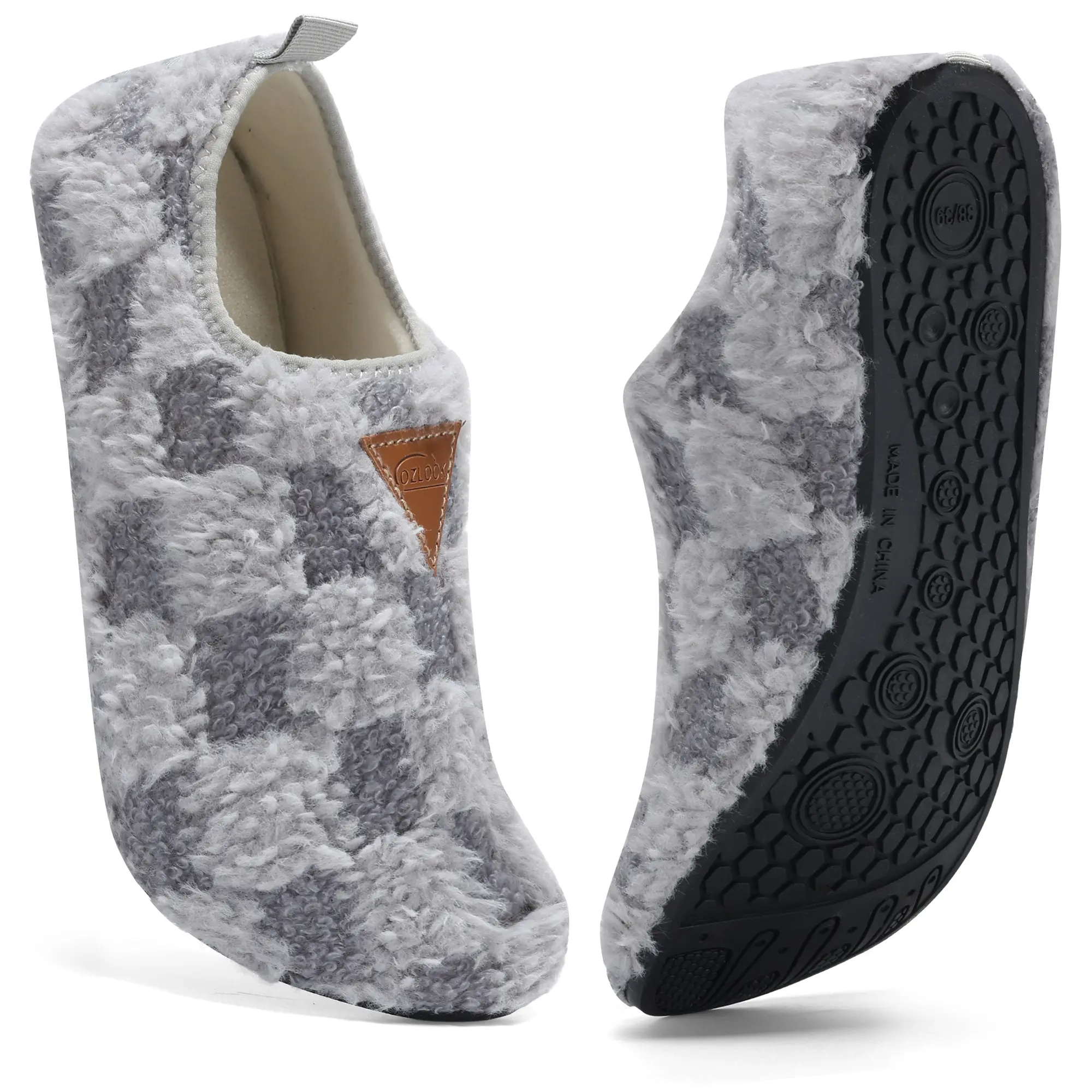 Women's Soft Sole Slippers - Lightweight, Non-Slip Slide Footwear, Winter Warm Portable Indoor-Outdoor Shoes for Home, Travel