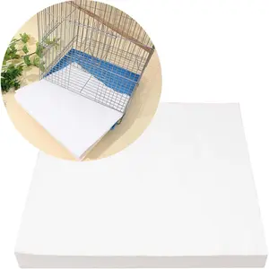 100 Sheets Disposable Precut Absorbent Cuttable Bird Cage Liner Papers 7.9'' X 10.6'' for Bird Parrot and Other Small Animals