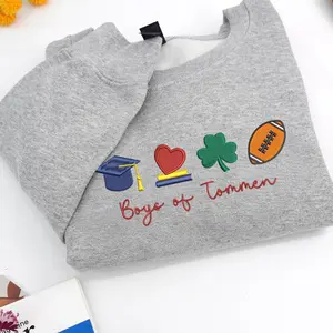 Boys of Tommen Embroidered Sweatshirt | Tommen College Crewneck | Book Lover Pullover | Gift for Readers & Bookish Friends