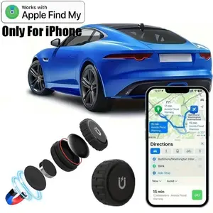 Anti-lost Hidden AirTag with Ultra Magnetic Holder, 3M Tape for Optional Mounting, Waterproof & Shatterproof & Minimalist Design Smart GPS Tracker, Car GPS Tracker