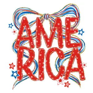 America coquette Direct To Film Print, DTF Print, Ready To Press  Print For T-Shirts