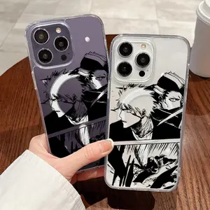 Japanese BLEACH Anime Art Phone Case Magsafe  for Iphone 16 Pro Max 15 Pro 14 Plus 13 12 11  X/Xs XSMAX Smartphone Accessories Shockproof Anti-slip PHONE Protective Cover