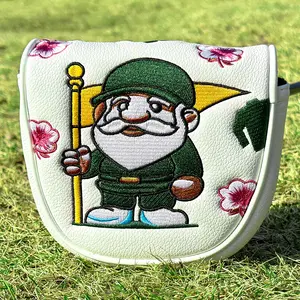 Cute Old Man Golf Club Head Cover, Durable Putter Protector, Golf Accessories, Essential for Daily Practice & Competition, Fun Game Lover Toy Accessory