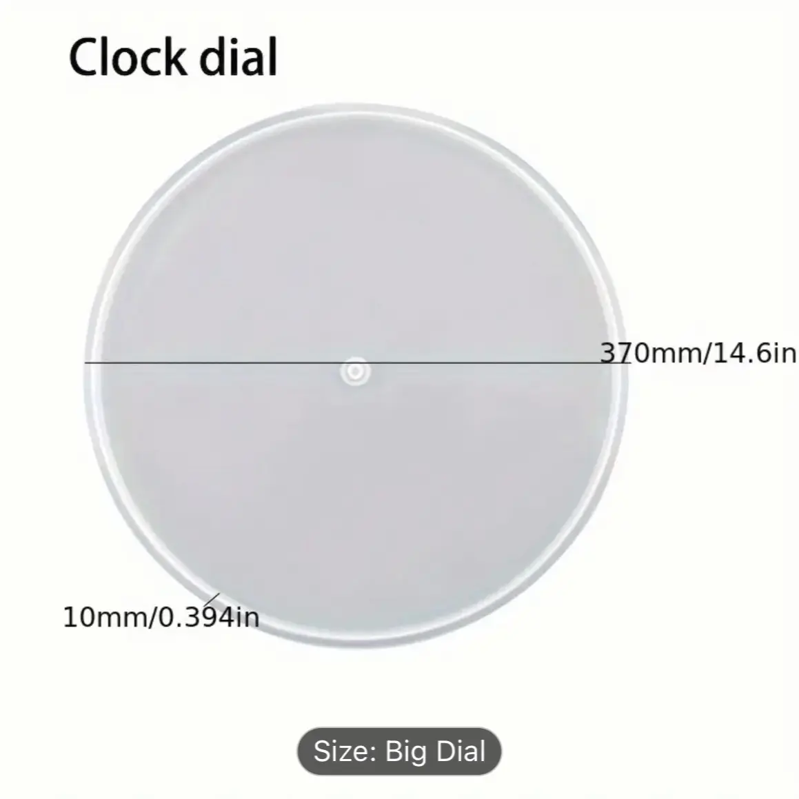 1pc Drop Glue Round Clock Making Silicone Mold For DIY Wall Hanging Clock Making Home Decorating elegant