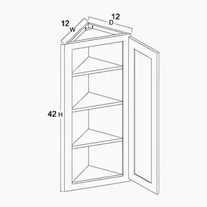 Wall Angle End Cabinet