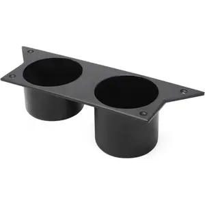 for 3rd Third Gen Chevy Camaro 1982-1992 Water Cup Holder, Ash Tray Cup Holder Aluminum Center Console (Black)