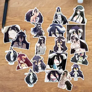 Stickers Pack 20 Pcs Overlord Skateboard Laptop Luggage Albedo Aesthetic Bike Colorful Car Waterproof Bottle Water Vinyl Guitar Bumper