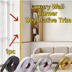 1pc Luxury Wall Corner Decorative Trim,Wall Decorative Edges Trim and Edges Banding, Anti-Collision Strip, Wall Protection Trim, Corner Trim for Home Decoration