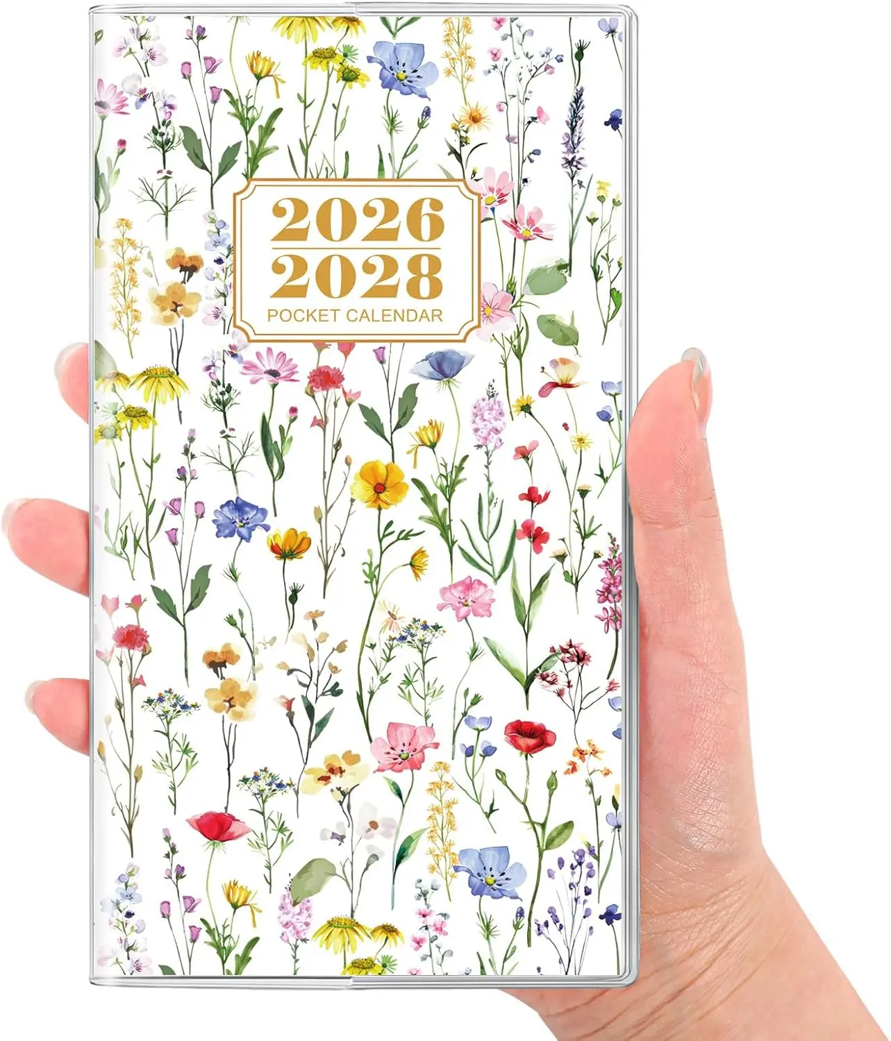 Pocket Calendar 2026-2028, Pocket Monthly Planner Jul 2026 - Dec 2028 for Purse, 6.7" X 3.7" 30-Month Small Planner, Academic Year Calendar, Compact Design with Plastic Sleeve