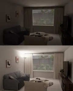 F2 3000 LM Super Bright LED Torchiere Floor Lamp Tall Standing Floor Light Modern White for Home, Bedroom, Living Room, apartment