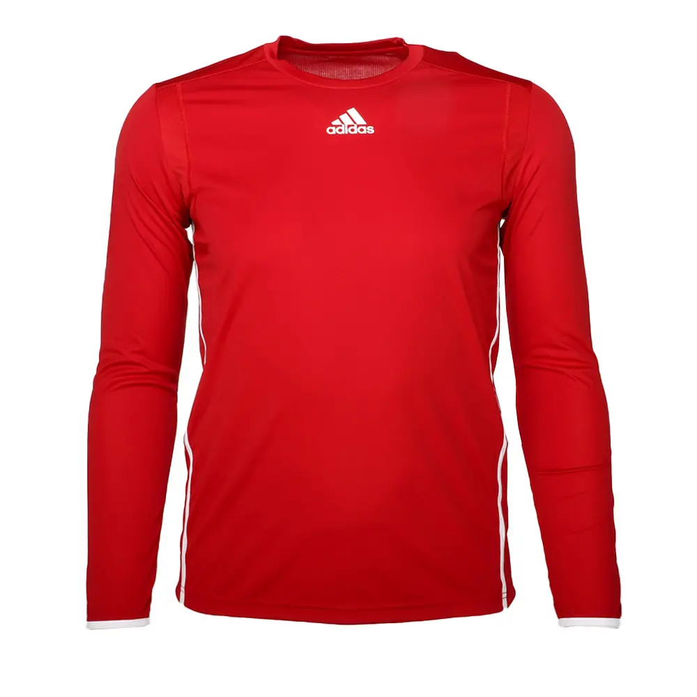 adidas Mens Team Issue Long Sleeve Jersey Casual Tops Casual - Red