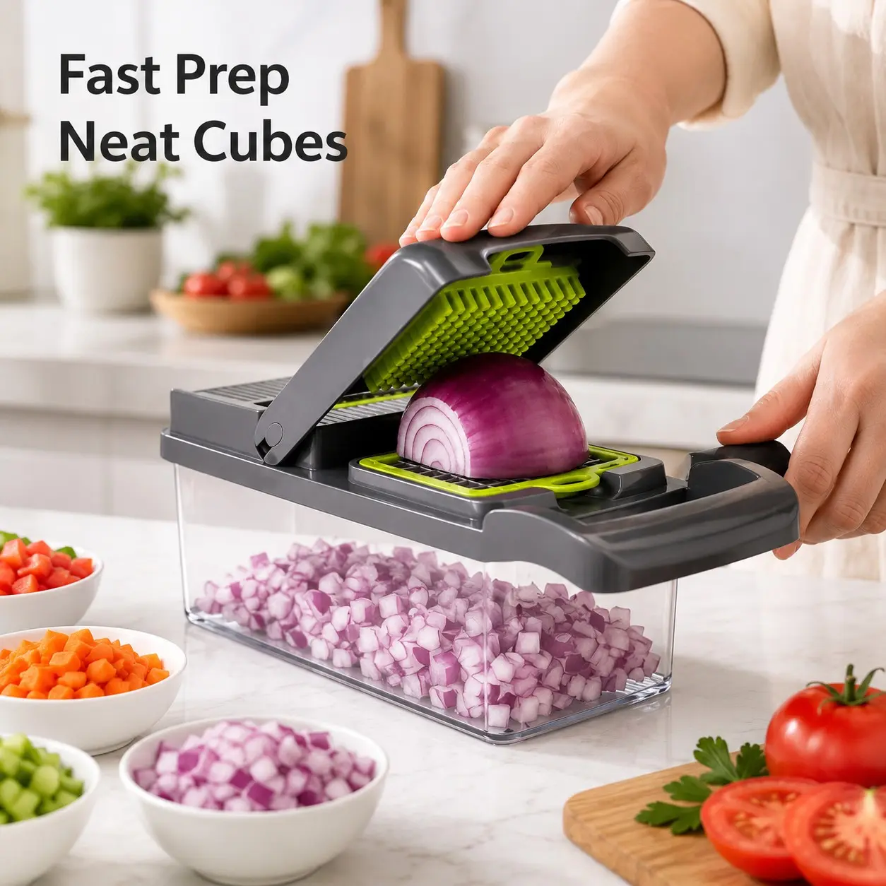 8 Interchangeable Blades Vegetable Chopping Chopper, Manual Food Slicer Dicer Cutter, Kitchen Mandoline Julienne Shredder, Meal Prep Tool Utensils