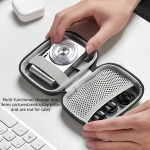 Electronic Accessories Storage Bag, Eva Material Camera Organizer, Mesh Pockets & Buffer Layers, Portable Digital Camera Case