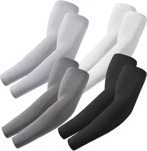 4 PCS Arm Sleeves, Cooling UV Sun Protection Sports Compression for Men/Women
