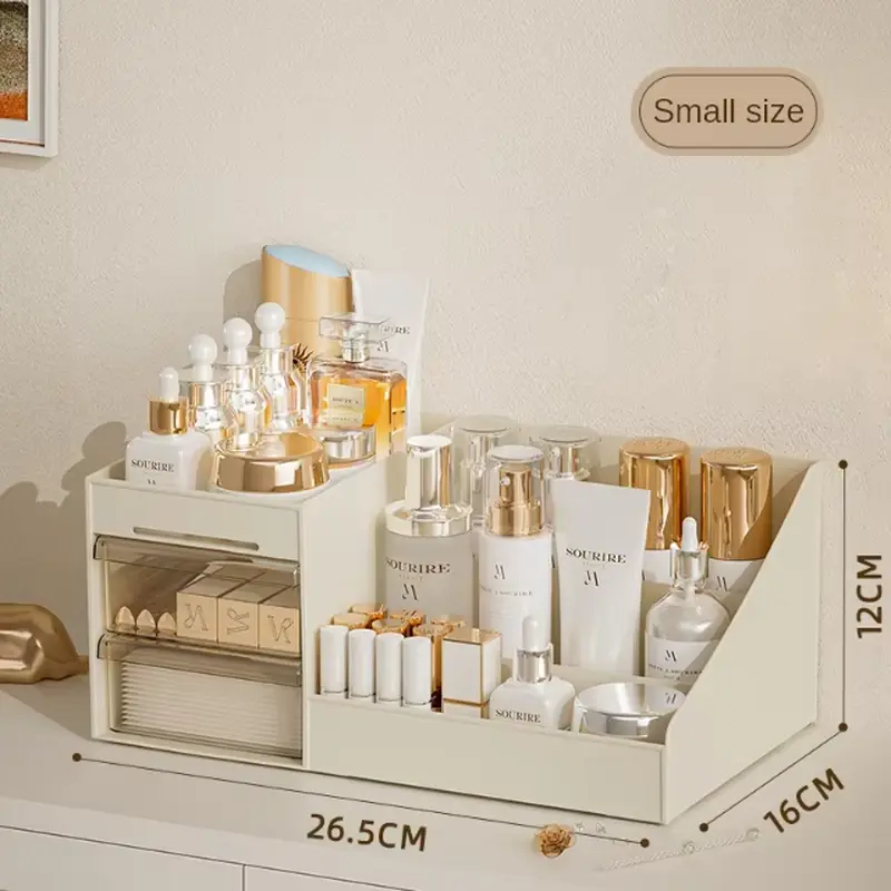 Ultimate Makeup Organizer Shelf – Stylish Desktop Storage for Cosmetics & Skincare wnnideo