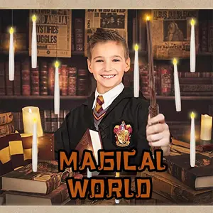 MAMXUAN,Floating Candle with Magic Wand, Battery Required Magic Hanging Candle, Flameless Flickering Warm Light LED Candle, Decor for Wedding, Party, Home Decor Decorative Lighting lights bedroom