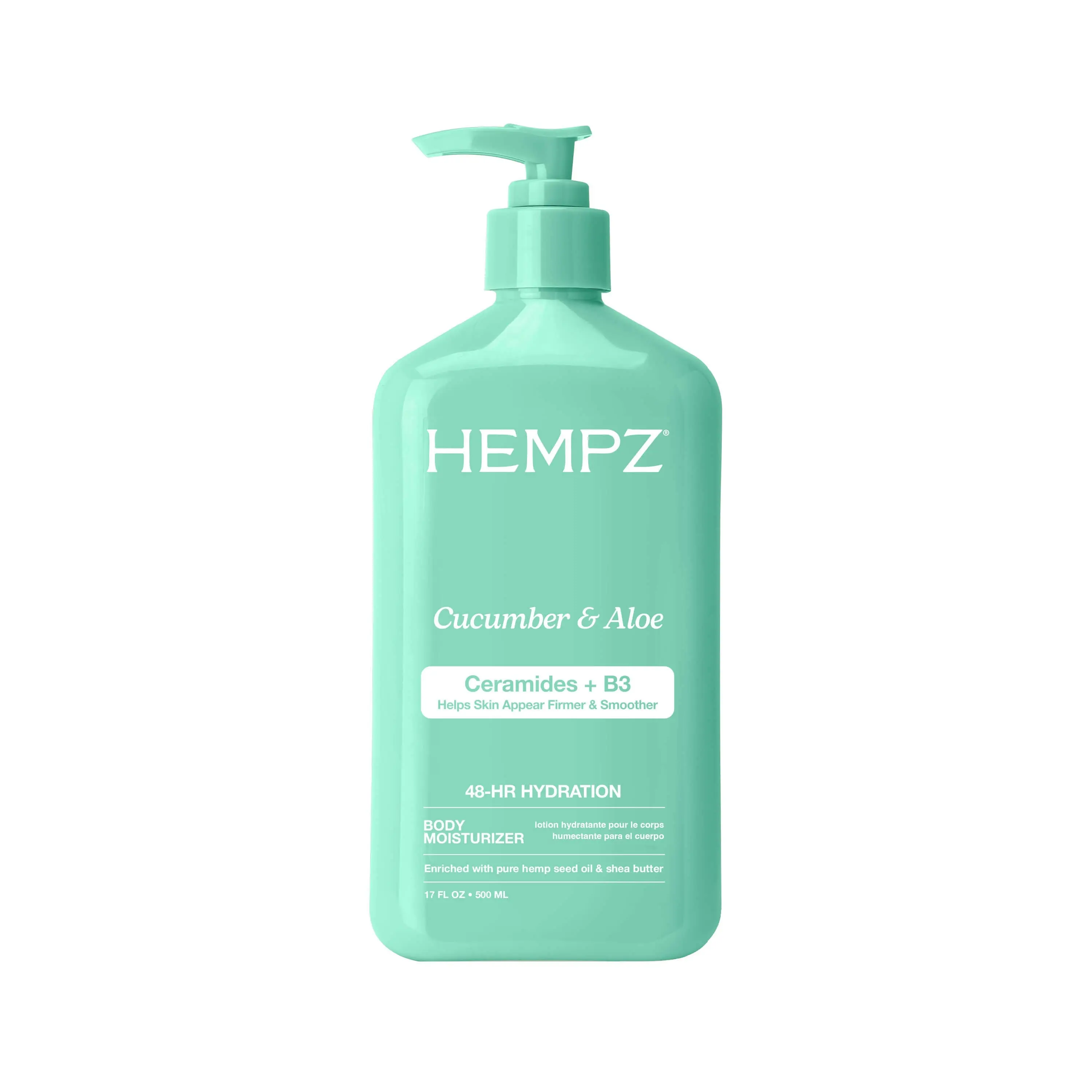 Beauty Actives Cucumber & Aloe Moisturizing Body Lotion with Ceramides + B3