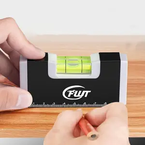 Portable Mini Level, Aluminum Alloy Mini Level, Strong Magnetic Heavy Duty Level Tool, Hardware, Portable Level Meter for Floor & Wall Level Adjustment