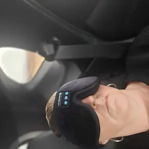 Morelax 3D Bluetooth Sleep Mask Headphones for Insomnia, 100% Blackout Wireless Eye Mask with Headphones, 12H Playtime, HD Stereo, Adjustable for Side Sleepers, Travel, Yoga, Ideal Christmas New Year Gift for Women/Men