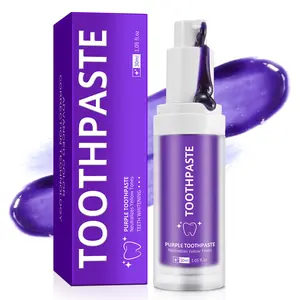 Purple Toothpaste, 1 Box Deep Cleaning Toothpaste, Oral Care Toothpaste for Removing Stains & Brightening Teeth, for Men & Women