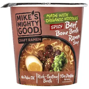 Mike's Mighty Good Craft Ramen, Spicy Beef Bone Broth Ramen Soup, 1.8 oz (53 g)