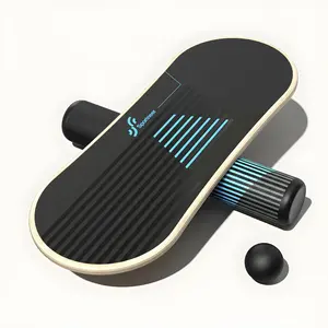 Sportneer Glossy Balance Board - 7 Modes Wobble Board with Adjustable Stoppers, Exercise Balancing Stability Trainer for Improve Balance