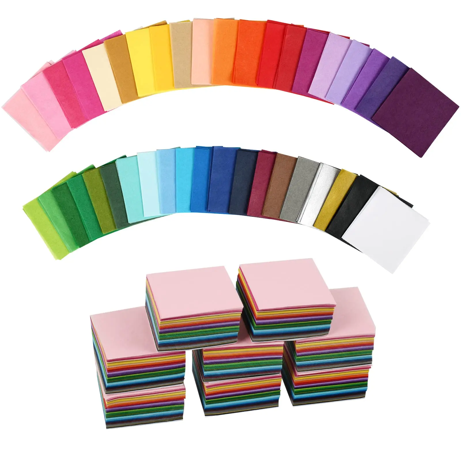 8000 2 Inch Tissue Paper Squares For Crafts - 40 Assorted Colors Art Projects  Collage Suncatchers Scrapbooking Non-bleeding