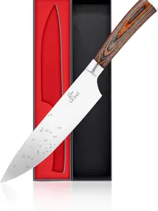 chef Knife, Unrivaled Sharpness, 8-Inch chef's Knives, Premium High Carbon Stainless Steel, Kitchen Knife With Ergonomic Handle, Multi-Functional A Culinary Masterpiece For Your Kitchen Block