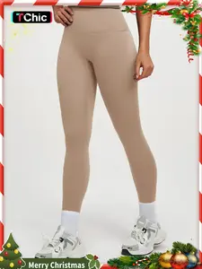 High Waist Casual Skinny Pants for Women, Soft Butter-Like Sports Leggings, Comfortable Yoga Pants, Essential Fitness Clothing, Skinny Yoga Bottoms