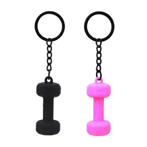 2pc Pink and black Gym Dumbbell Keychain，Pendant Charm for Handbag Purse Backpack,Gifts for Fitness Enthusiasts Men Women