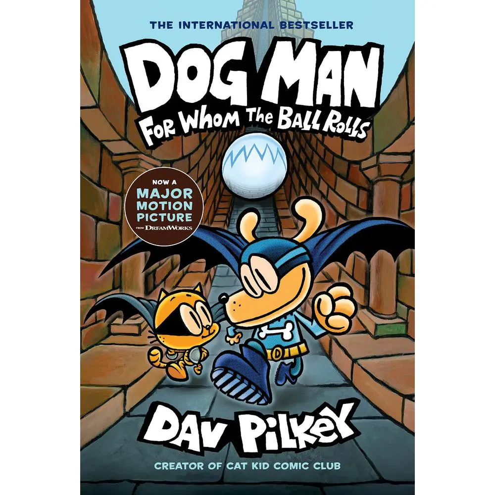 USED Book - Dog Man: For Whom the Ball Rolls: A Graphic Novel (Dog Man #7): From the Creator of Captain Underpants: Volume 7 by Pilkey, Dav (Hardcover) - english