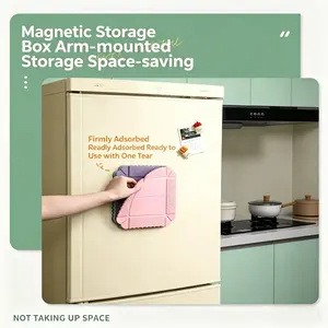 Silicone magnetic foldable storage box, Silicone magnetic organizer, Collapsible Storage Boxes, multifunctional and portable for outdoor camping, can be used as a fruit plate, magnetic opening and closing, food-grade silicone, high temperature resistant