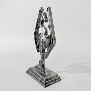 1pc, Dragon Resin Figurine from Skyrim, Measuring 17 Cm/6.69 Inches, Commemorative Statue, Decorative Sculptures, Unique Collectibles, Ideal for Birthdays, Halloween, Christmas, Or Any Other Celebration, Resin Figure